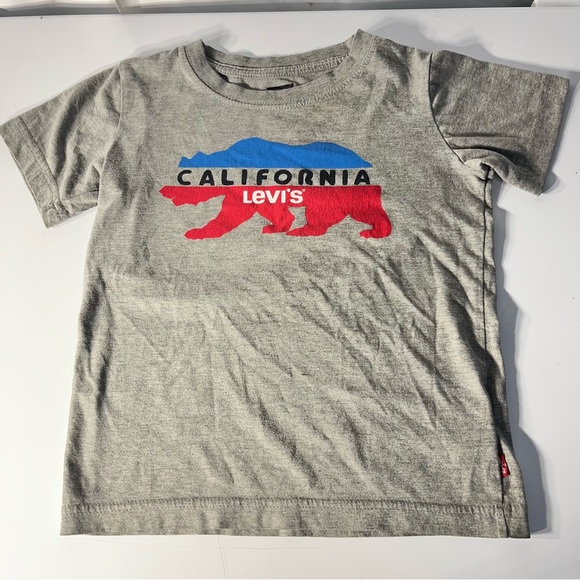 LEVIS California Red, White & Blue Bear Print Shirt - Picture 1 of 4